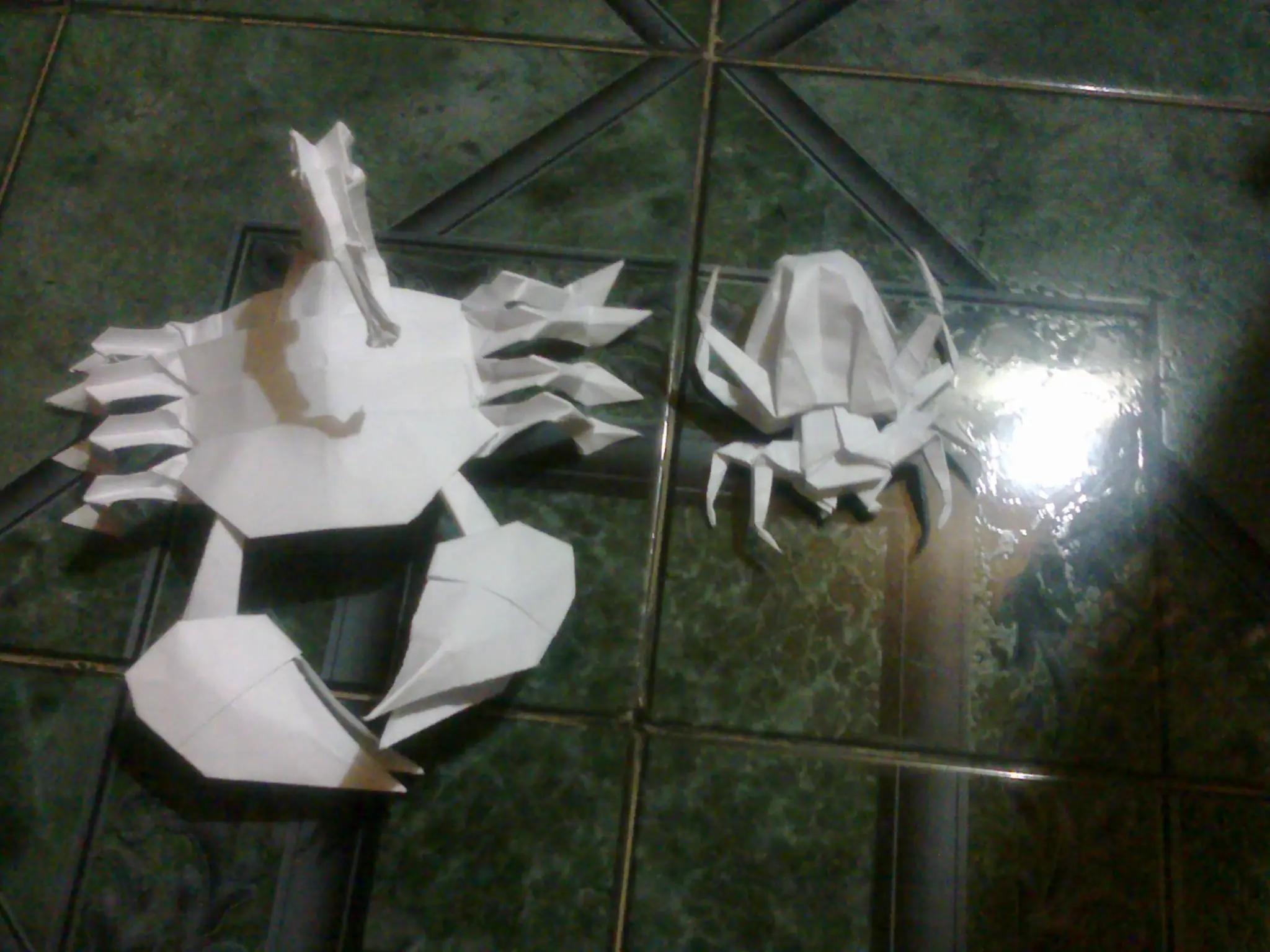 Tarantula y Escorpion de Origami (Echo por mi)