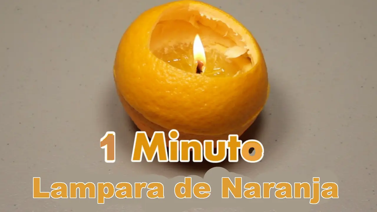 Haz una Vela con una naranja en 1 minuto