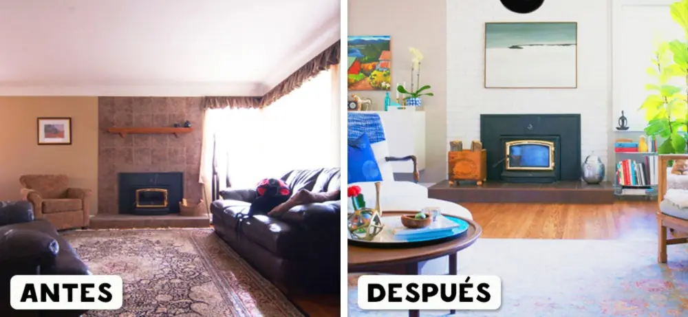 20 Habitaciones antes y después de haber sido decoradas