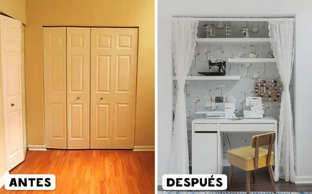 20 Habitaciones antes y después de haber sido decoradas