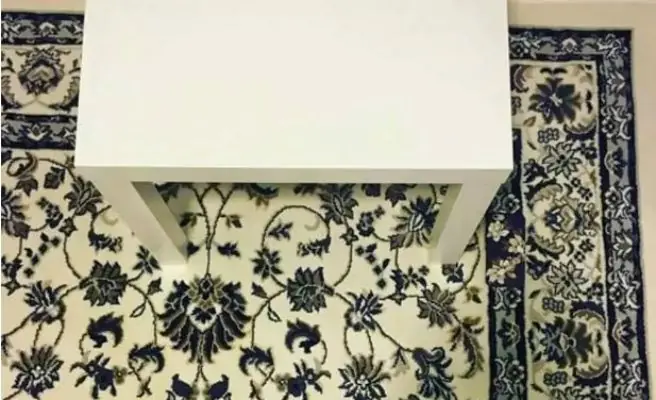 ¿Encuentras el teléfono móvil camuflado en la alfombra?