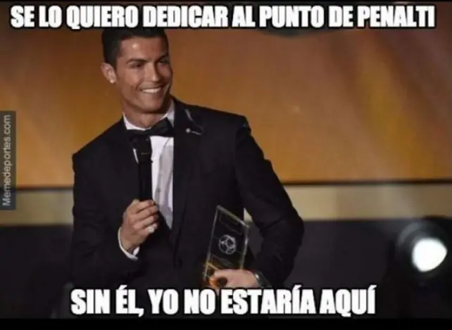 Memes CR7 balón de oro: bardo.