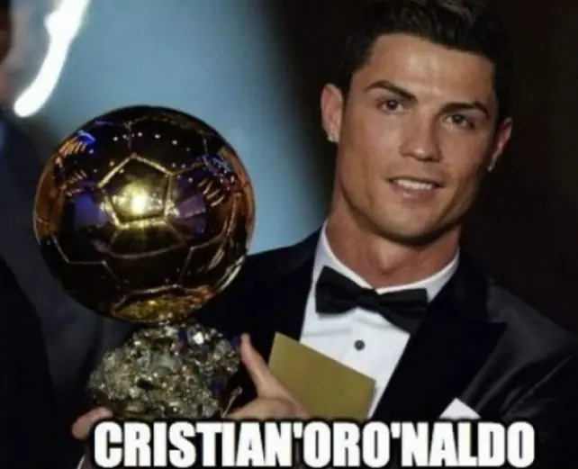 Memes CR7 balón de oro: bardo.