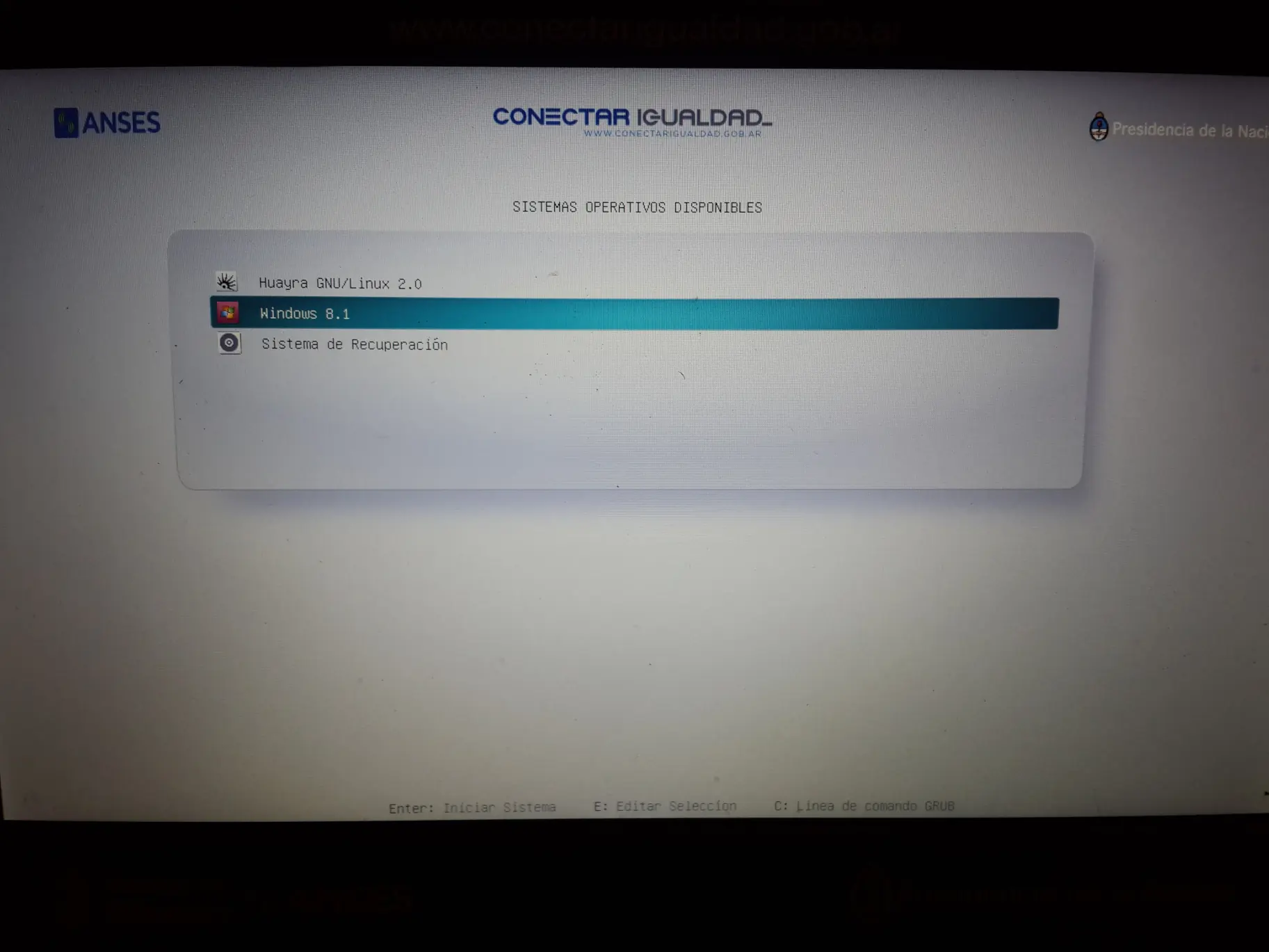 desbloqueo netbook gobierno