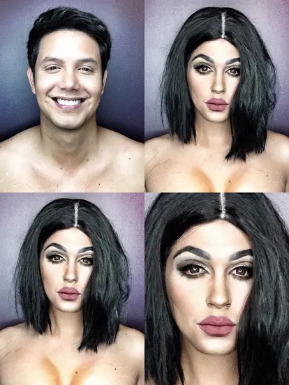 Mira como este hombre se convierte en cualquier celebridad