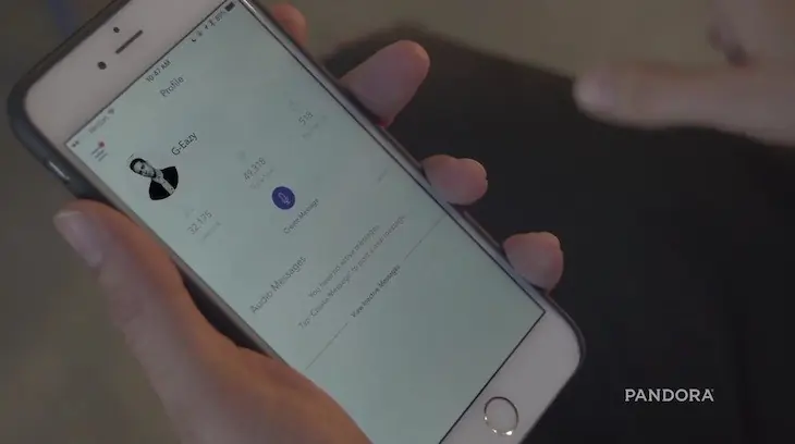 Pandora permitirá a los cantantes grabar mensajes de audio y