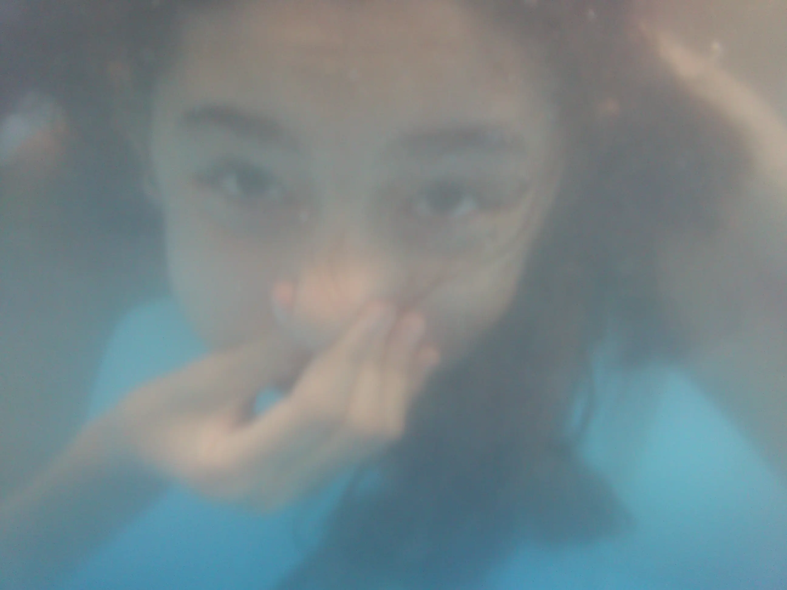 selfie bajo el agua