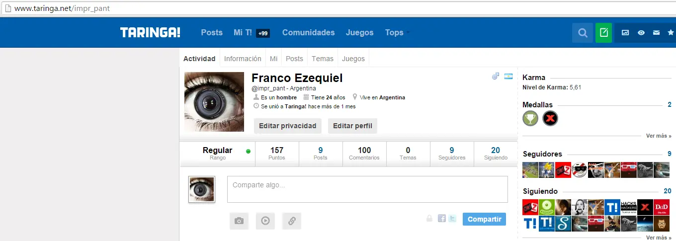 Festejemos los 100 comentarios lince!