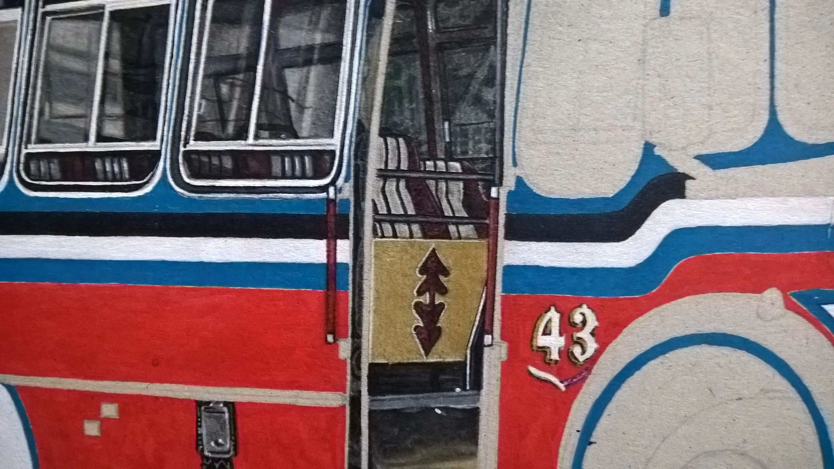 Dibujo: Colectivo, Linea 110 Dibujo: Colectivo, Linea 110