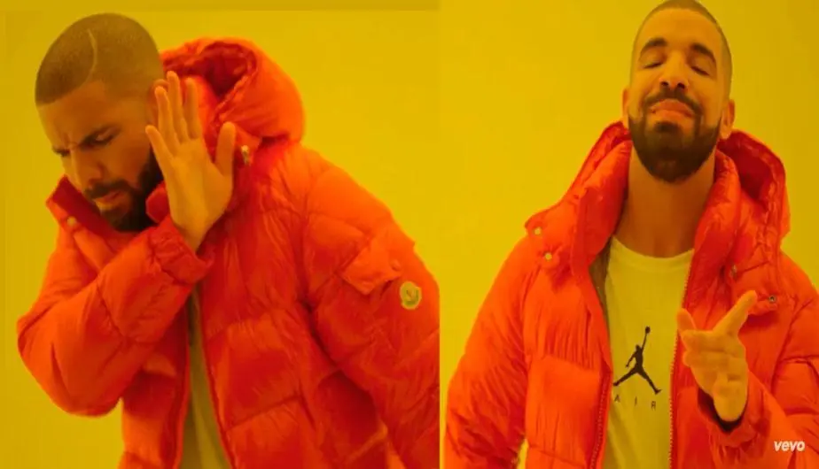 El meme del momento "el rapero Drake"