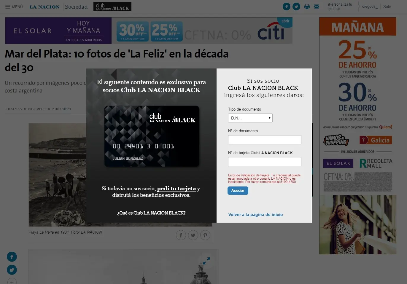 Ahora la web de La Nación es para gente Black
