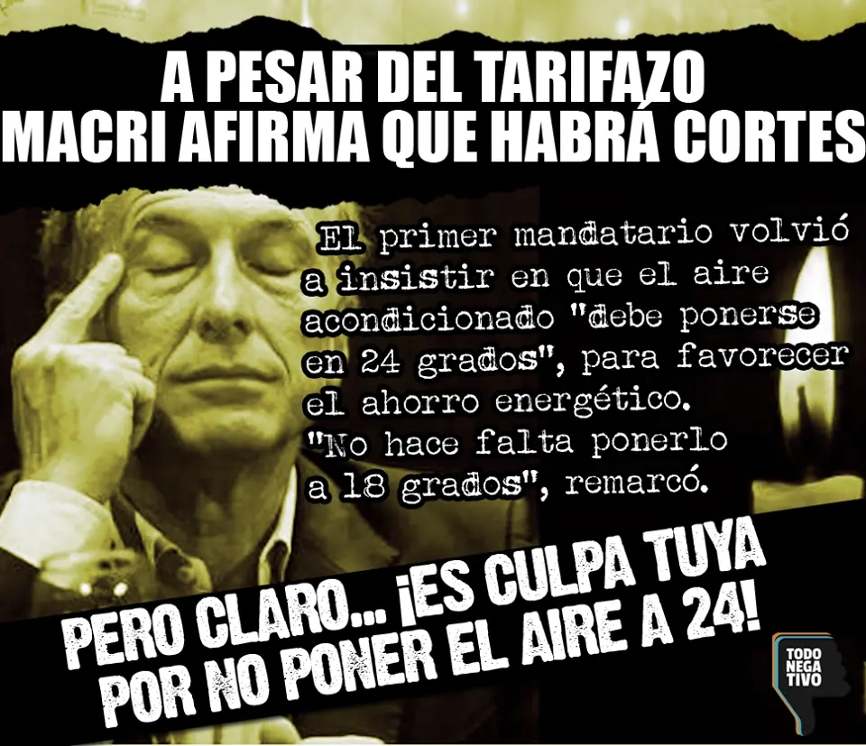 Hagamos top a los memes del aire acondicionado de Macri