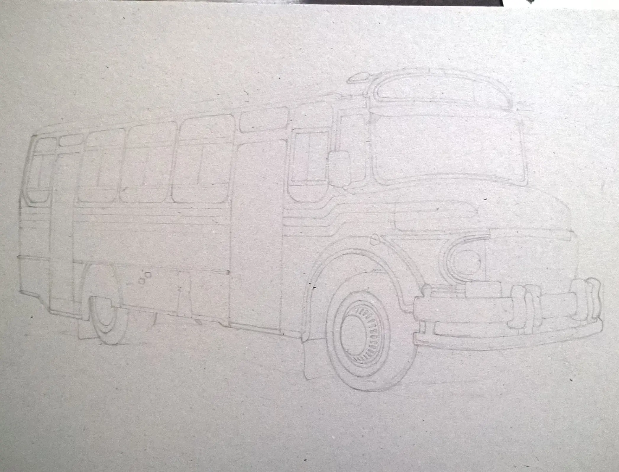 Dibujo: Colectivo, Linea 110 Dibujo: Colectivo, Linea 110