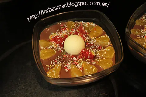 Natillas con mandarina e higos