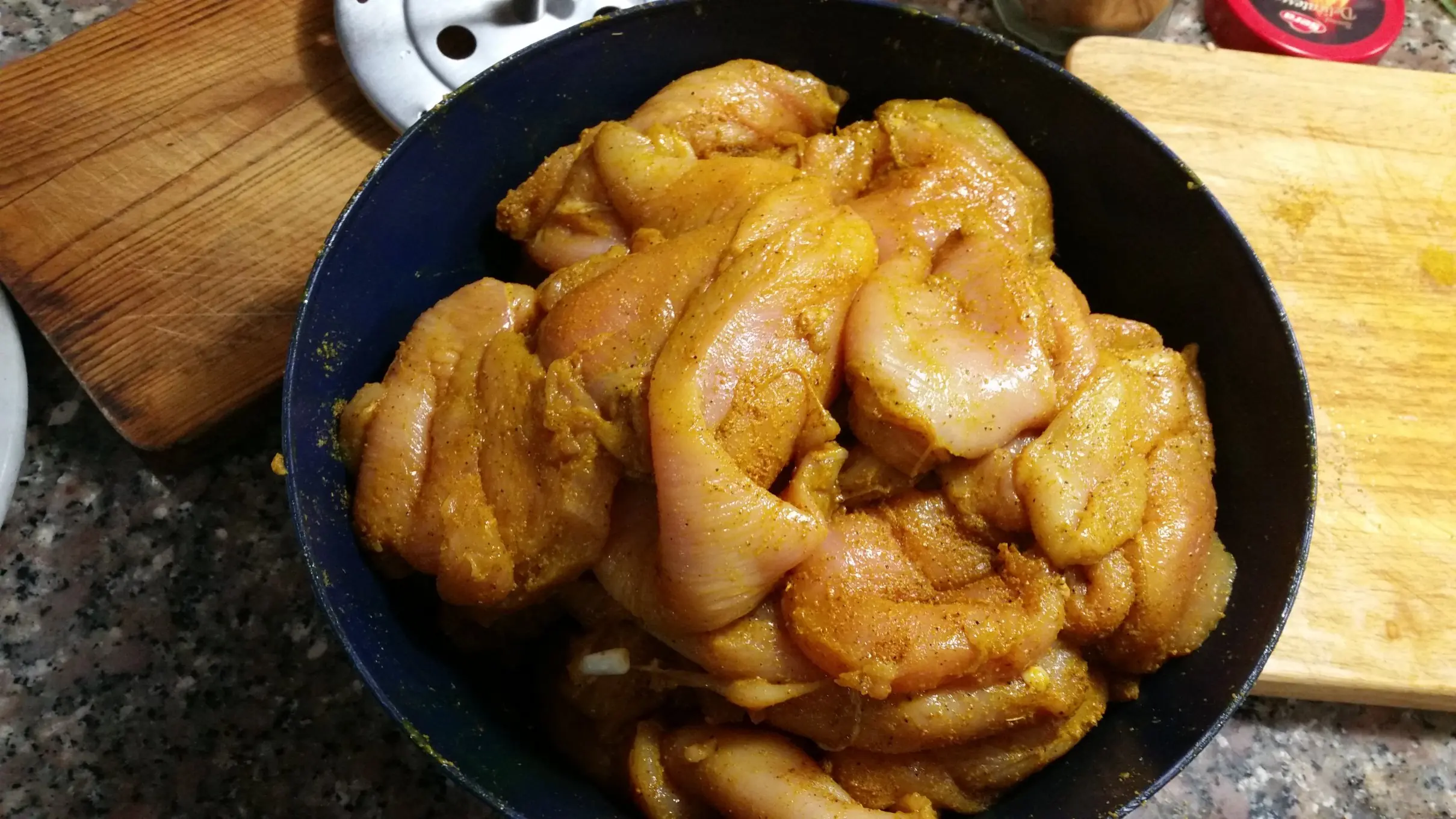 haciendo comida