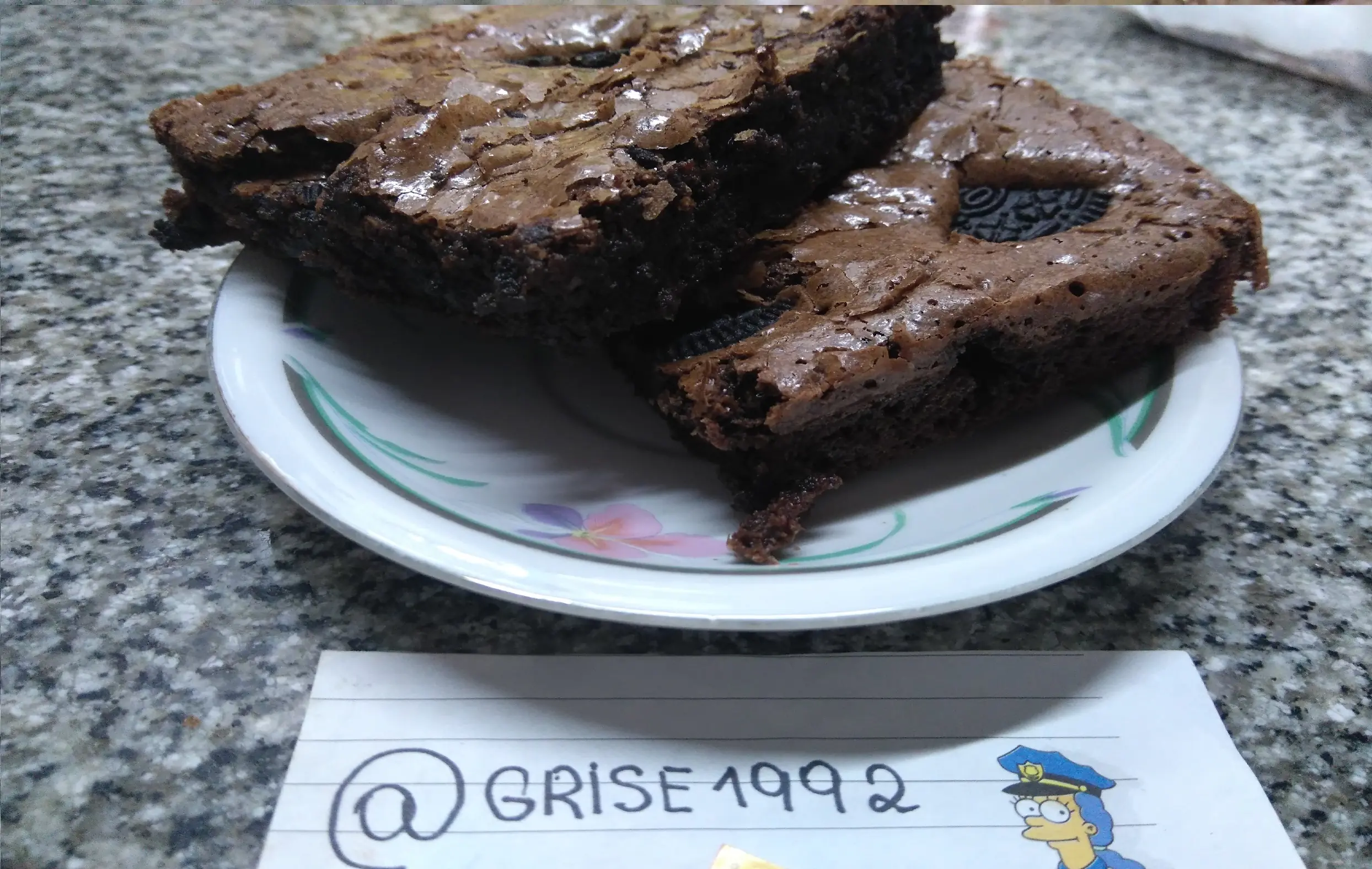 Brownies de oreo (foto-receta)