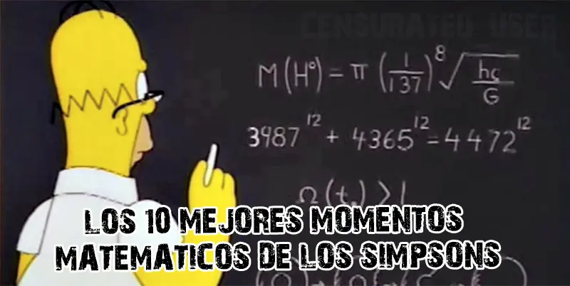 Los 10 mejores momentos matemáticos de los Simpsons
