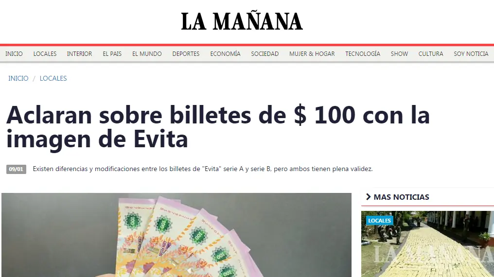 billete de 100