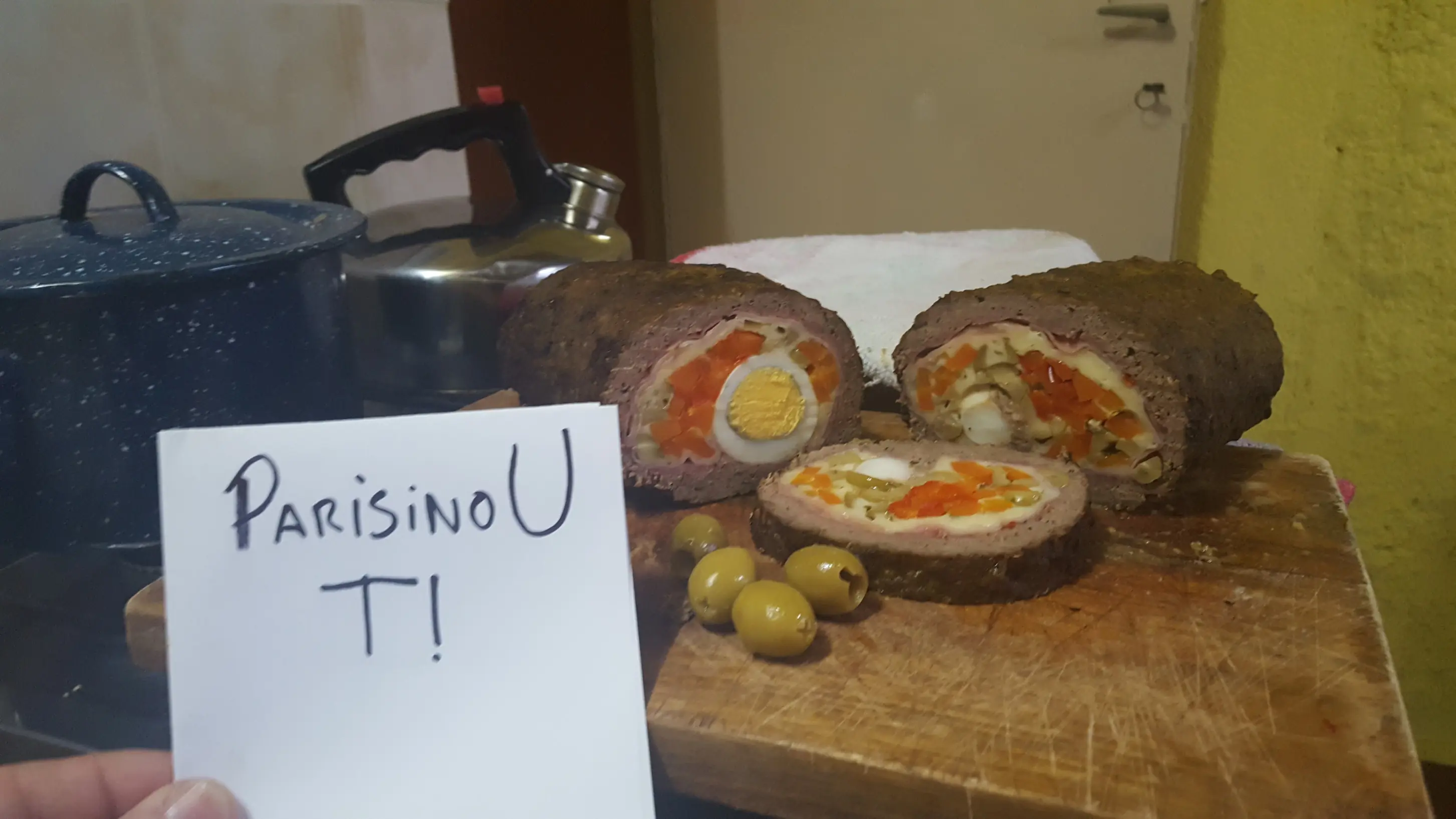 arrollado de carne
