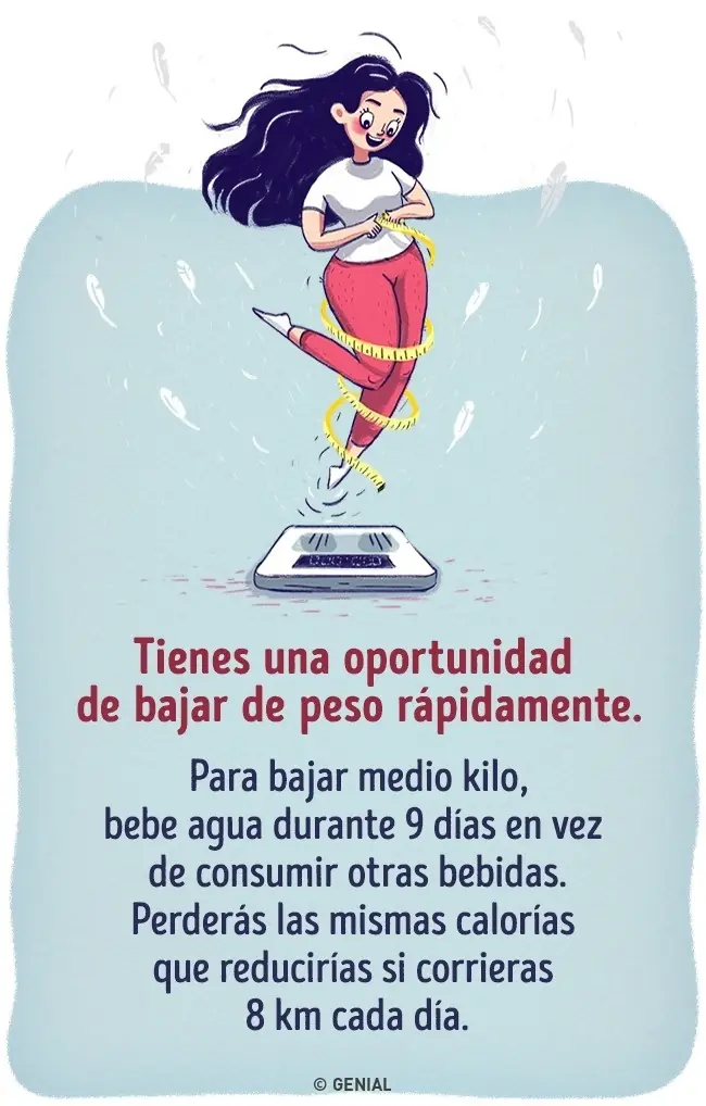 Qué pasaría si sustituyéramos todas las bebidas por agua