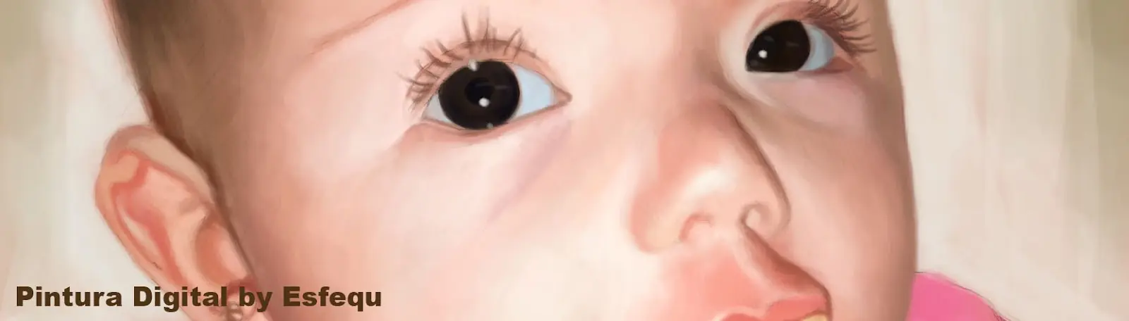 Pinte una Bebe - Realismo en pintura Digital