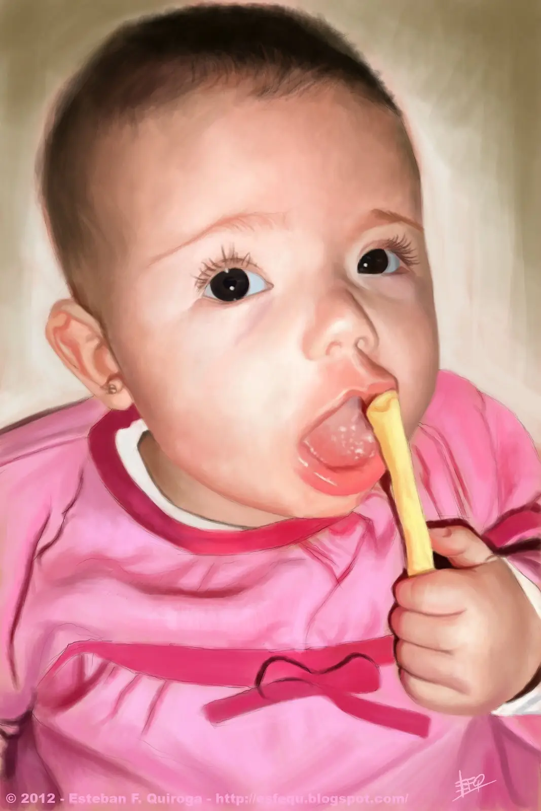 Pinte una Bebe - Realismo en pintura Digital