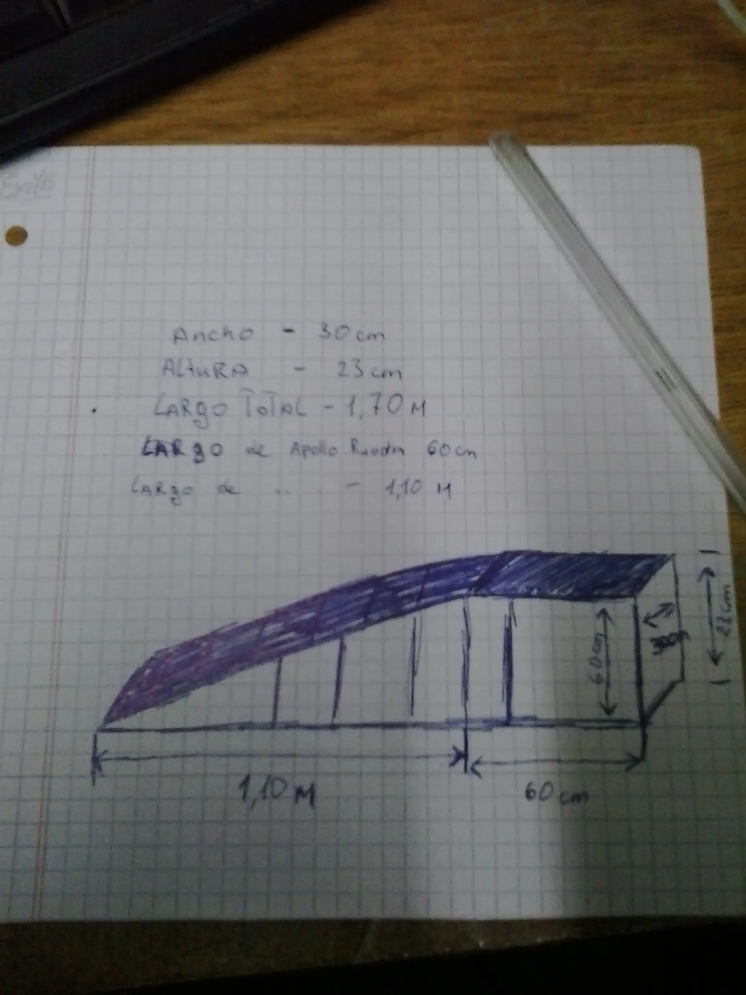 Construi la rampa para auto y te enseño.