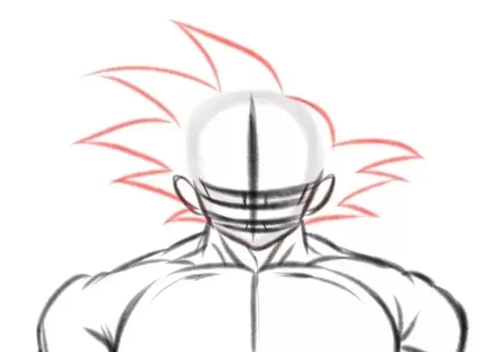 aprende a dibujar a goku en estado normal