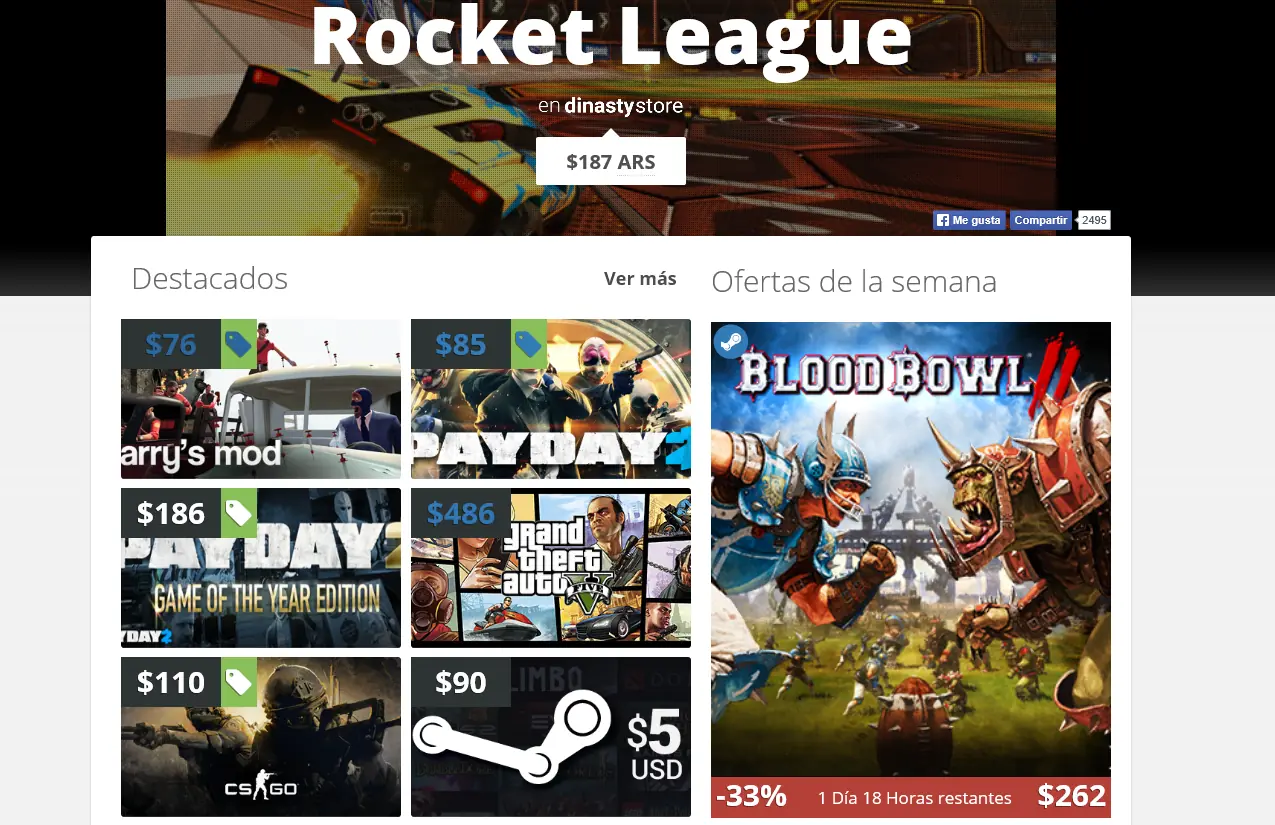 Dynasty Store , compra juegos por pagofacil sin impuestos..