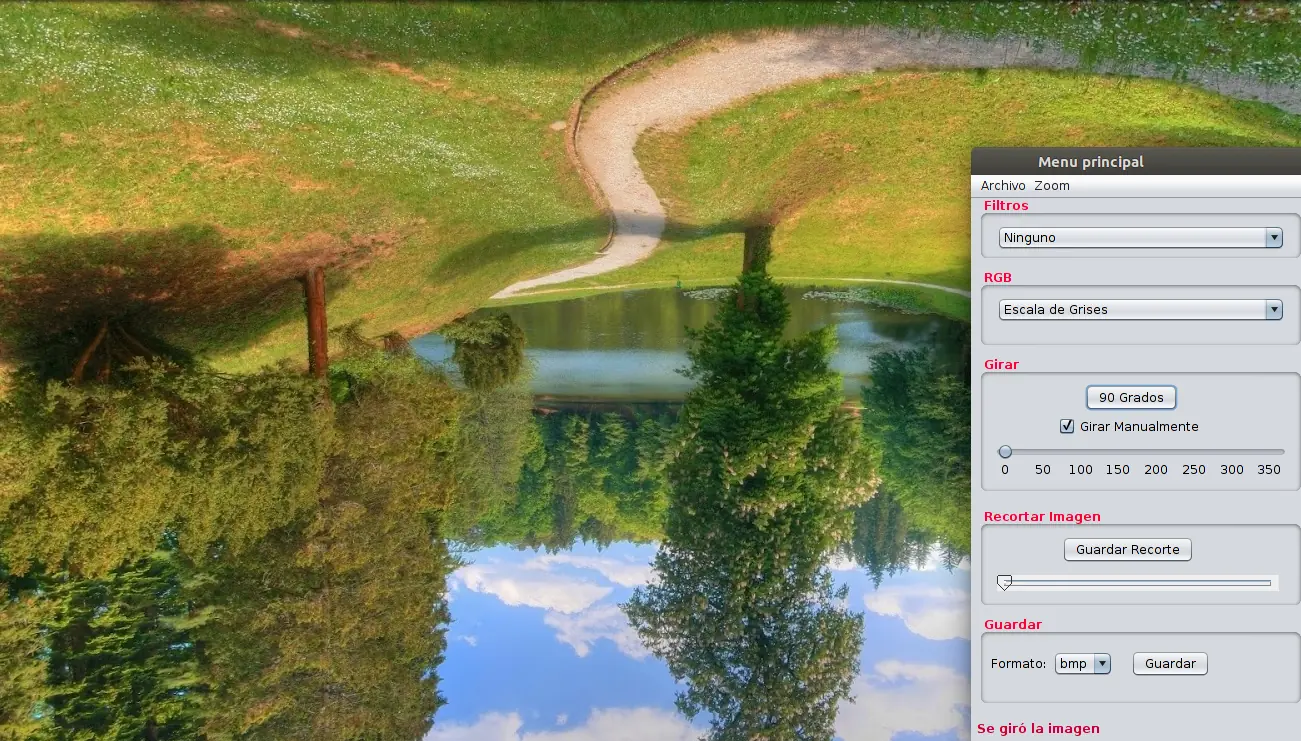 filtros en java con imagenes