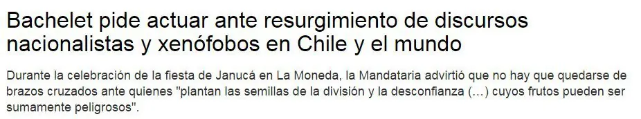 Chile; Malas Señales de la nueva Ley de Inmigración.