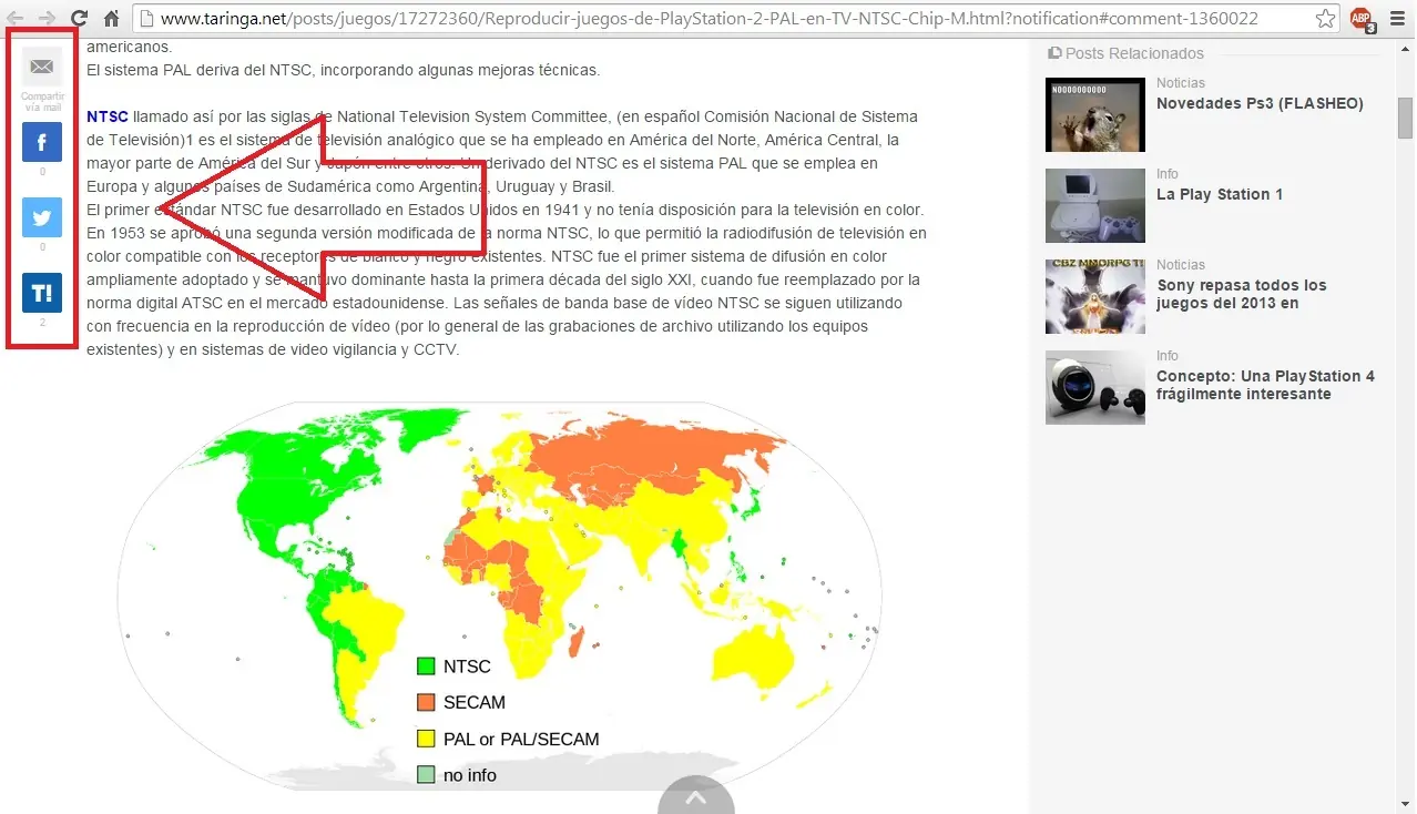 nueva version de taringa