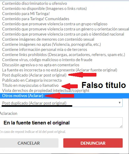 denuncia denuncia