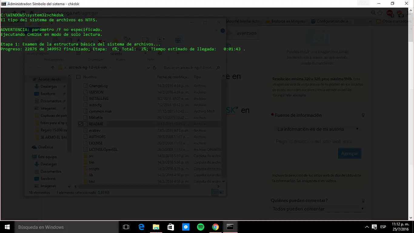 Ver el estado del Disco y un informe con CMD