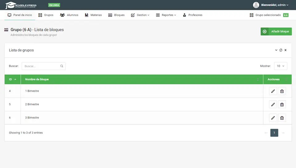 Sistema de gestion escolar (PHP y MySQL)