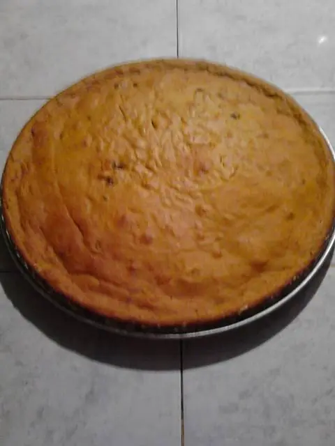 Torta de auyama sin mantequilla