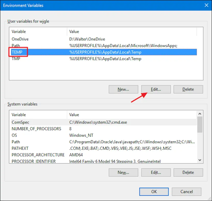 eliminar archivos temporales