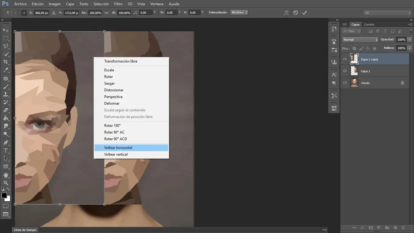 Photoshop para principiantes parte 4: Efecto Low poly