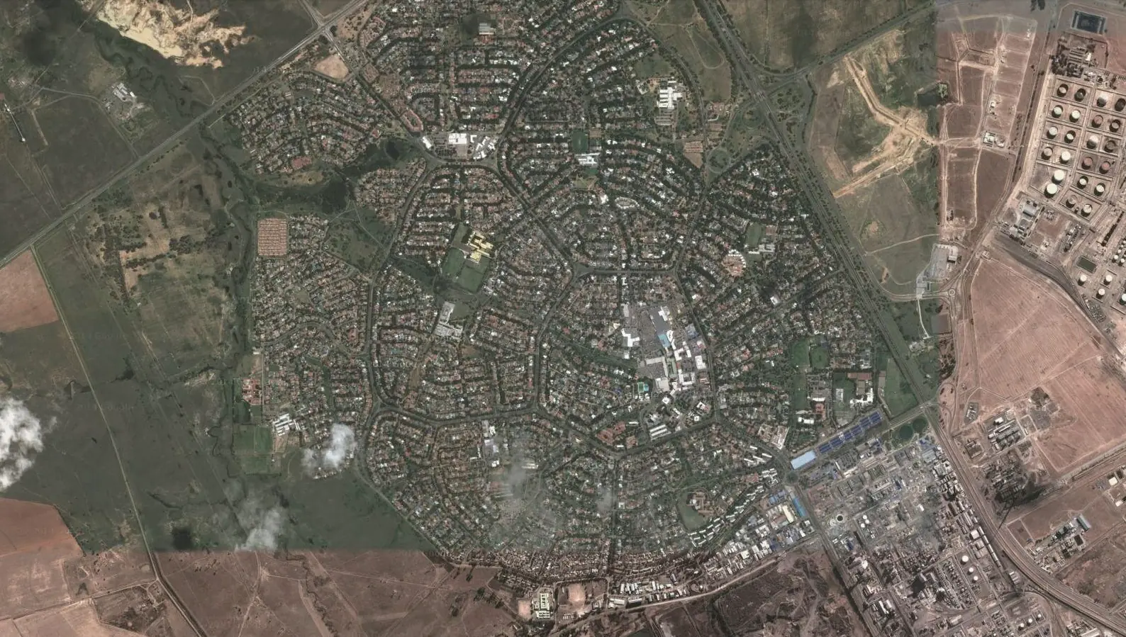 Ciudades geométricas vistas desde el aire Ciudades geométricas vistas desde el aire