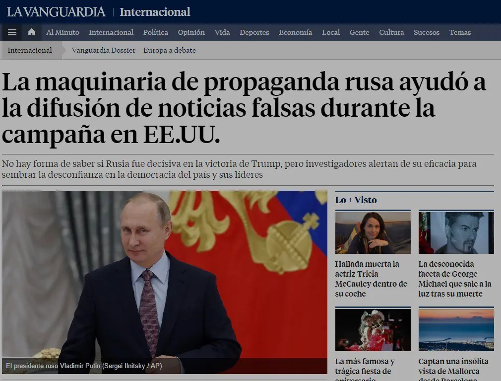 La campaña de desinformación rusa