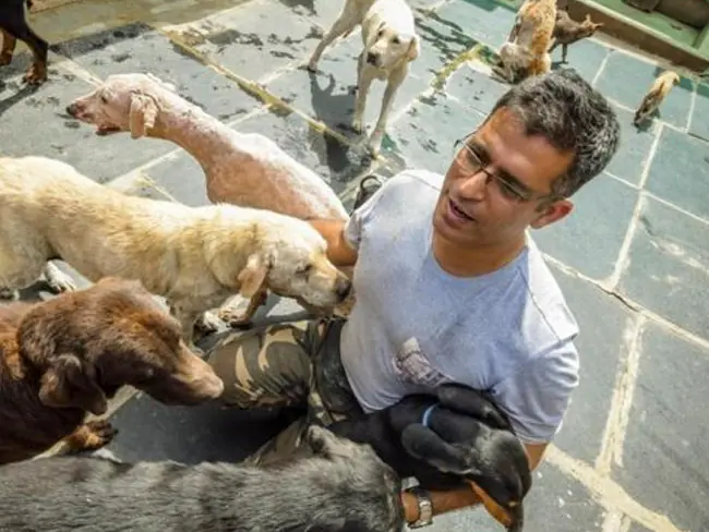 Era rico pero infeliz. Entonces, dedico su vida a los perros