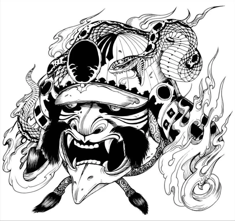 Las mascaras de Hannya, diseños para tatuajes y significado Las mascaras de Hannya, diseños para tatuajes y significado