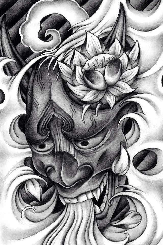 Las mascaras de Hannya, diseños para tatuajes y significado Las mascaras de Hannya, diseños para tatuajes y significado