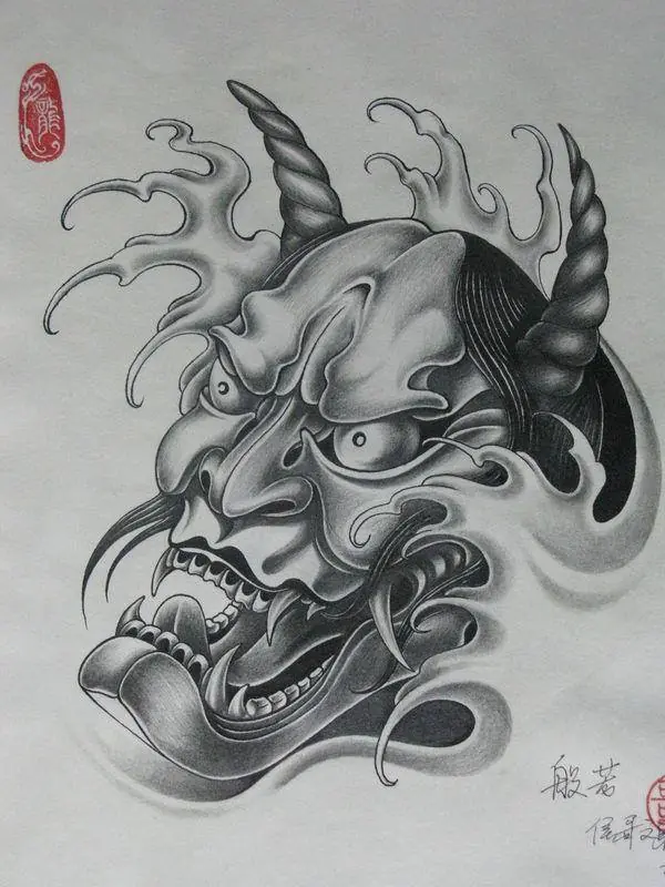 Las mascaras de Hannya, diseños para tatuajes y significado Las mascaras de Hannya, diseños para tatuajes y significado