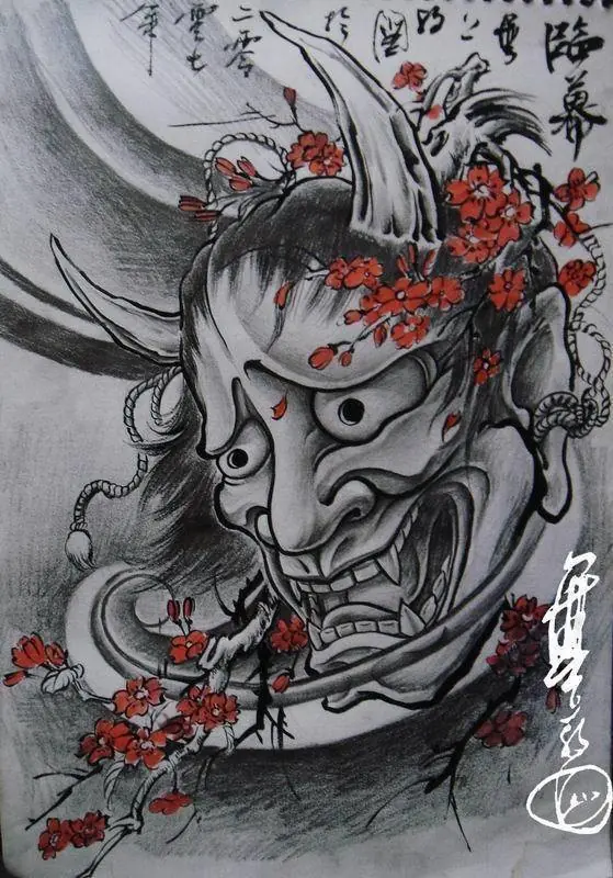 Las mascaras de Hannya, diseños para tatuajes y significado Las mascaras de Hannya, diseños para tatuajes y significado