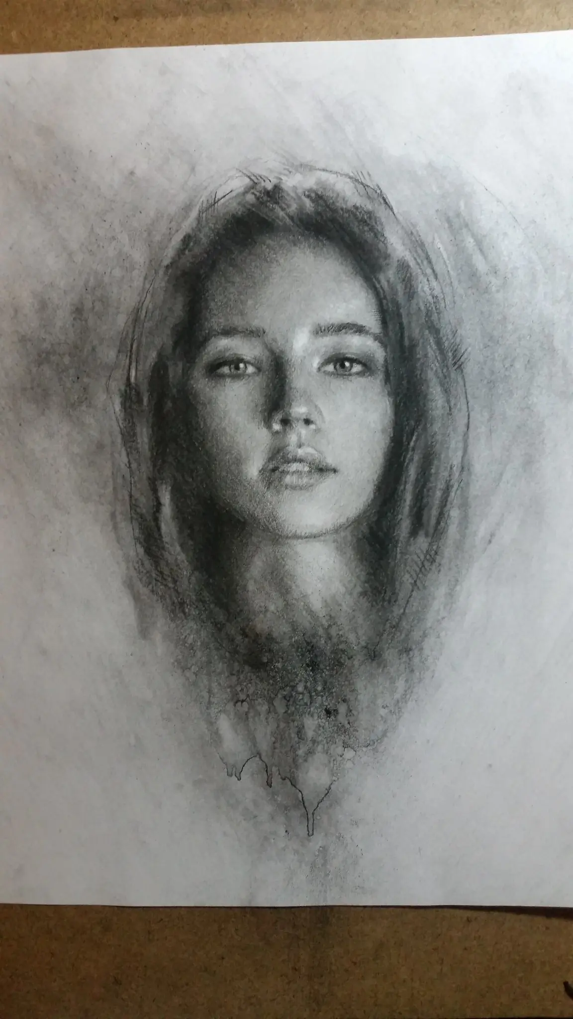 Retratos con carbón