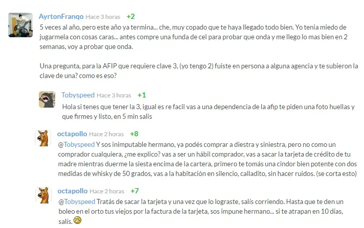 comentario taringuero