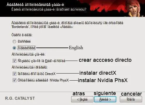 Ver correctamente el idioma ruso en los instaladores