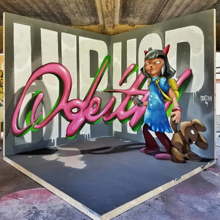 Crean impresionantes ‘graffitis flotantes’