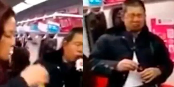 Se quitan la vida en el metro de Pekín video apto